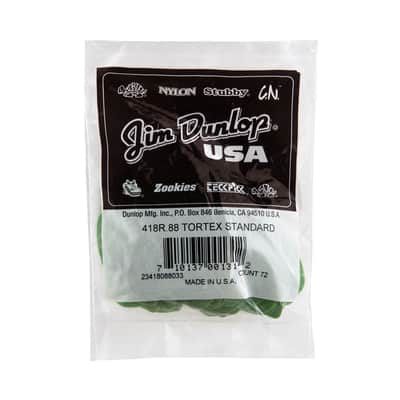 Dunlop 418R Tortex Standard Green .88 image 1