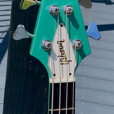Gibson Flying V '58 Reissue Bass 1999 - the only Inverness Green of 4 ever produced in 1999 as rare as it gets ! image 7