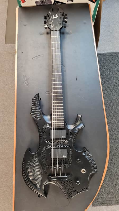 Halo Guitars GVK Baritone Custom - Satin Black image 1