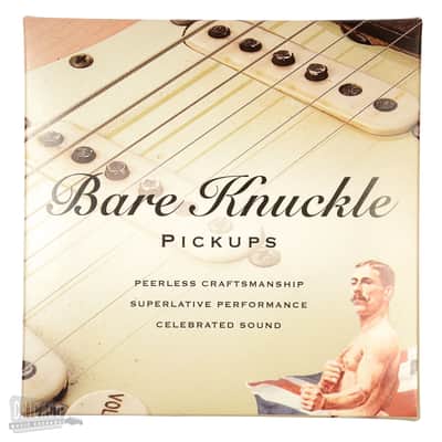 Bare Knuckle PAT Pend '59 Slab Board Strat Single Coil Pickup Set Staggered RW/RP Parchment image 3