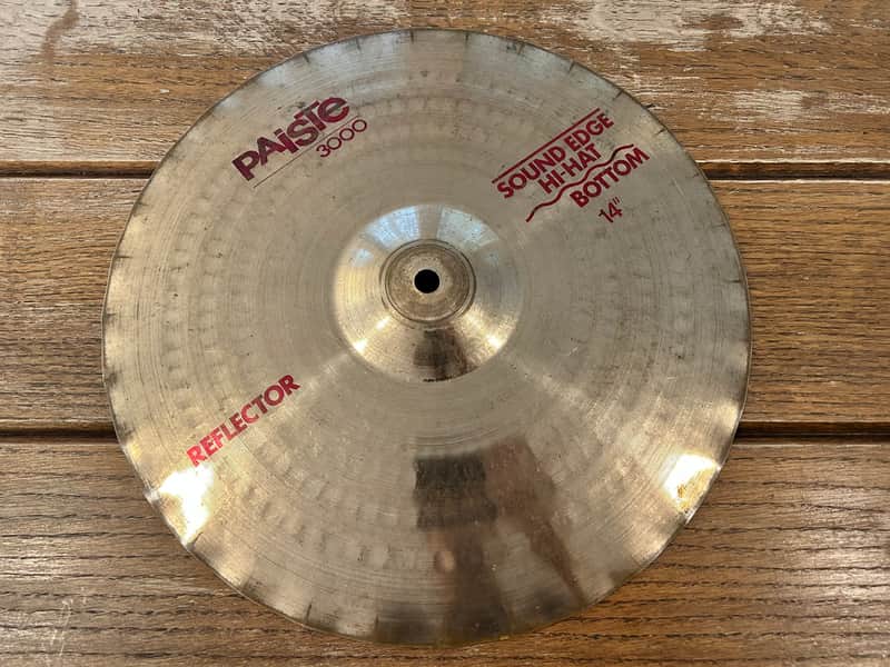 Vintage PAISTE 3000 Reflector SOUND EDGE 14" HI HAT BOTTOM ONLY - 1980s image 1