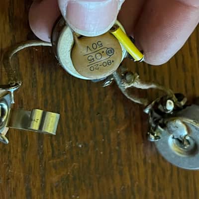 1965 Fender Jazz Precision Mustang guitar bass pots harness jack image 3