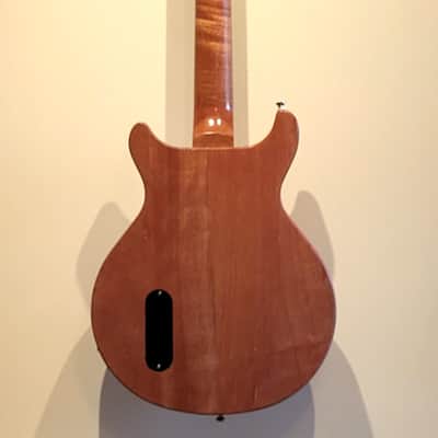 Custom Designed & Crafted Double Cutaway 1959 Les Paul Jr. Style-Matte White Howlite Stones Serial #069 2025 image 12