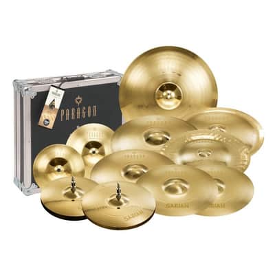 Sabian Neil Peart Signature Paragon Complete 11pc Cymbal Set w/ Flight Case - Brilliant image 1