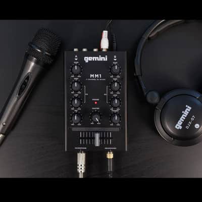 Gemini MM1 2-Channel Mic Input Compact Portable EQ DJ Mixer image 9