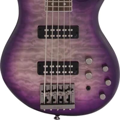 Jackson JS Series Spectra JS3QV Purple Phaze 5-String Electric Bass Guitar image 1