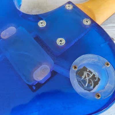 1990's Barclay Single Cutaway (Purple Lucite/Acrylic) image 9