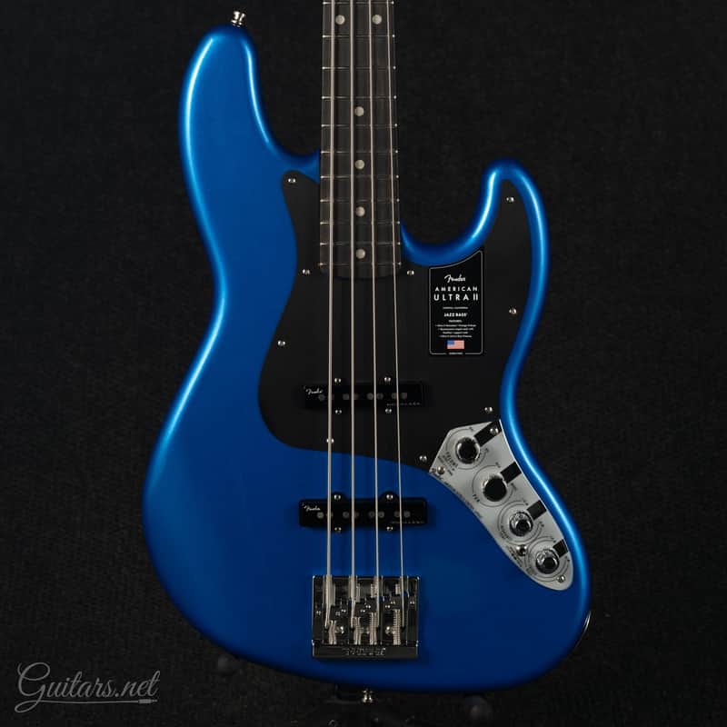 Fender American Ultra II Jazz Bass Noble Blue image 1