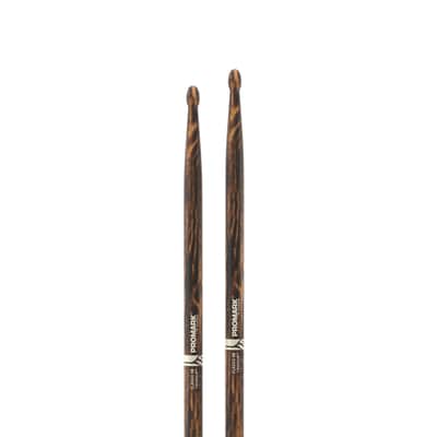 Promark Hickory Fire Grain Drum Sticks - 5B image 5