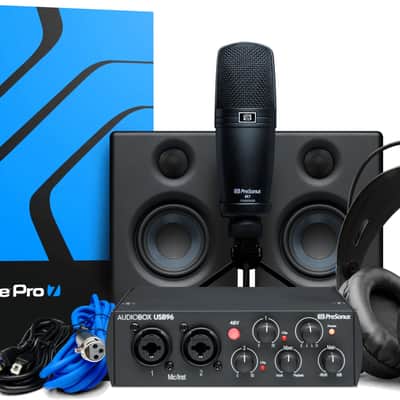 PreSonus AudioBox 96 Studio Recording Ultimate Bundle 25th Anniversary - Black image 1