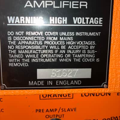Orange PA120 Vintage Amp rare 1975 image 10