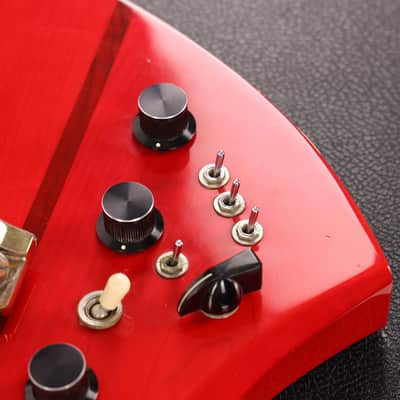 1982 B.C. Rich Mockingbird Left-Handed Cherry Red image 8