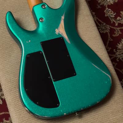 Tom Anderson Guitarworks Angel Player Big Sparkle Teal Guitar image 12