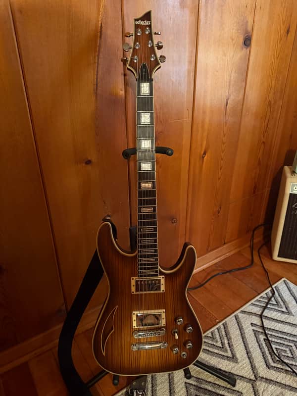 Schecter C-1 E/A 2020 - Natural satin zebra wood image 1