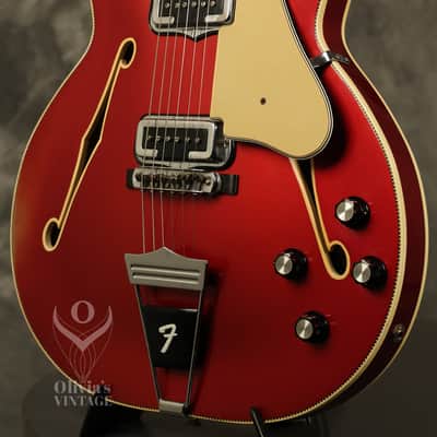 1966 Fender Coronado II Candy Apple Red with CHECKERBOARD BINDING!!! image 6