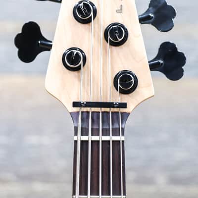 Lakland Skyline Series 55-01 Deluxe Spalted Maple Natural 5-String Electric Bass image 5