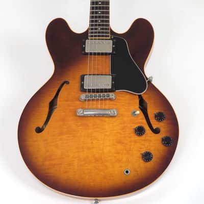 Gibson ES-335 Dot Reissue 1986 Sunburst ~ Super Flame Top and Back image 1