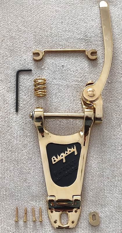 Bigsby B3 + Towner Down Tension Bar + Towner Hinge Plate - Gold image 1