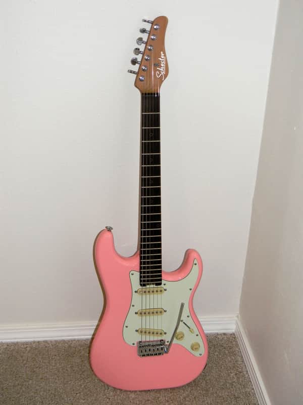 Schecter Nick Johnston Traditional 274 SSS Electric Guitar 2020's - Atomic Coral image 1