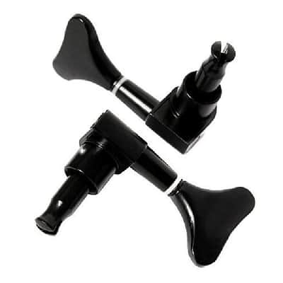 2R 2L Electric Bass Guitar Tuning Pegs machine head tuners, black image 2