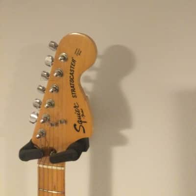 Squier SQ Stratocaster MIJ 1983-1984 - Black on Black maple neck image 6