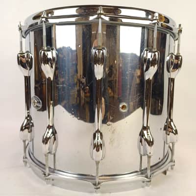 Slingerland 12x14"TDR Marching Snare Drum Chrome Over Wood Vintage 70s Maple Tom image 6