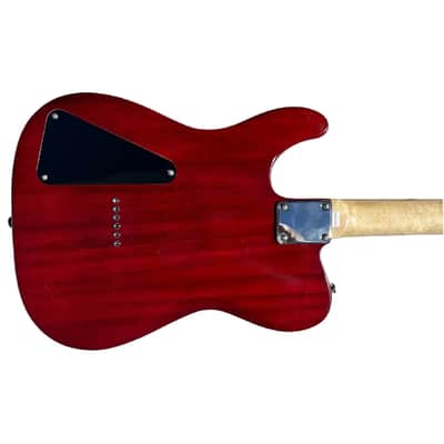 BootLegger Guitar Rye Memphis 2023 Deep Red - HSH - Coil Split - Red Burst - Case - Tele Style image 8