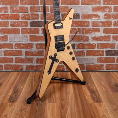 Washburn Boogie Street Guitars Limited The Cross Dimebag Darrell Signature Flame Maple Top Natural 2004 w/OHSC (Artist Owned) image 3