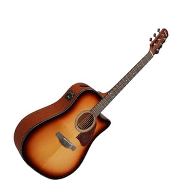 Ibanez AAD51CE Advanced Acoustic Series Acoustic Guitar, Sunburst High Gloss image 3