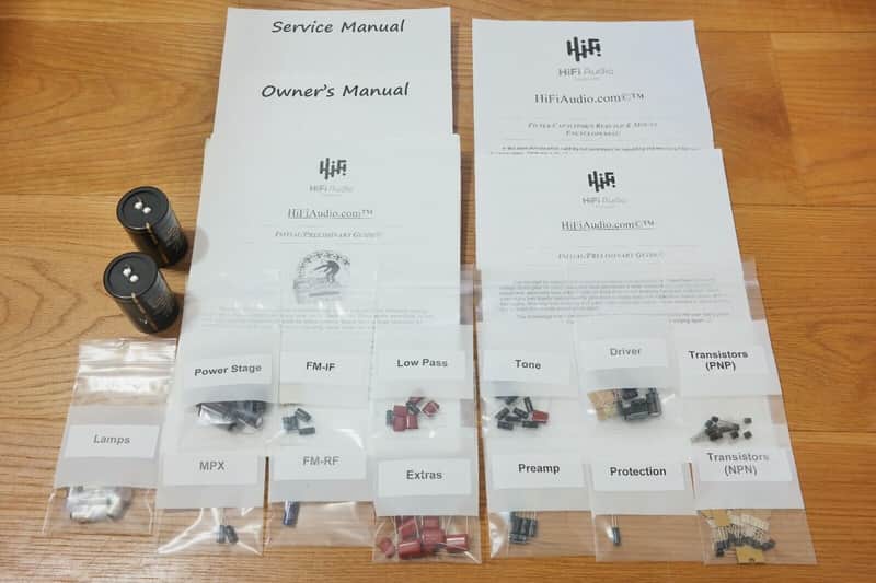 Sherwood S-8900 restoration kit filter capacitor repair rebuild fix image 1
