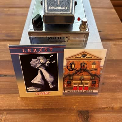 Lerxst ATWAS All The World’s A Stage Wah Volume Pedal with Hand-Signed Backstage Laminate Chrome (Open Box) image 5