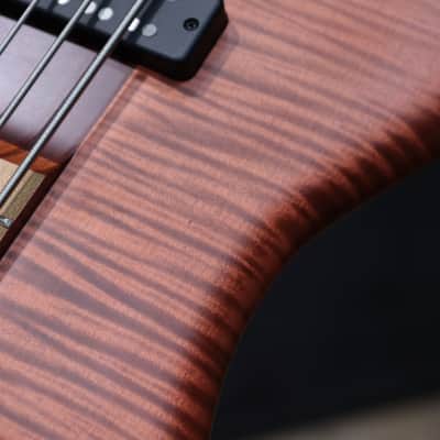 Spector Euro 5 RST Sienna Stain Matte Flame Maple Top 5-String Electric Bass w/Bag image 15