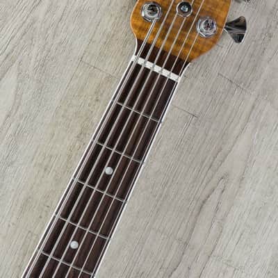 Ernie Ball Music Man BFR Bongo 6 HH 6-String Bass Rosewood Board Grabber Green image 7