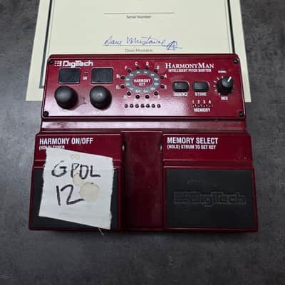 DAVE MUSTAINE'S MEGADETH Recording Studio Album & Tour Stage Played DigiTech USA HarmonyMan Intelligent Pitch Shifter Harmony Man Octave Harmonizer Guitar Pedal Artist Owned by Dave Mustaine Signed COA image 13
