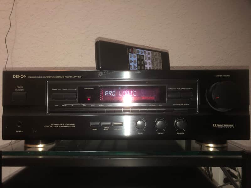 Denon AVR-800 Surround AV receiver with remote image 1