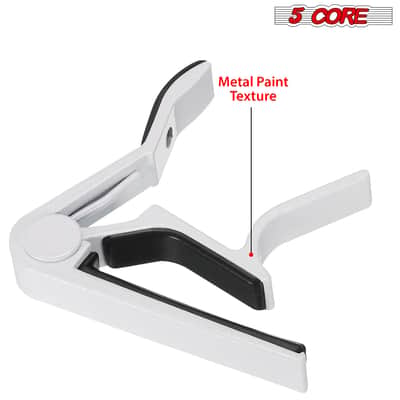 5 Core Capo Acoustic Electric Guitar 6 String Kapo Pair Quick And Easy Adjustment Classic Clip For Banjo Mandolin Or Ukulele Capotraste Para Guitarra image 8