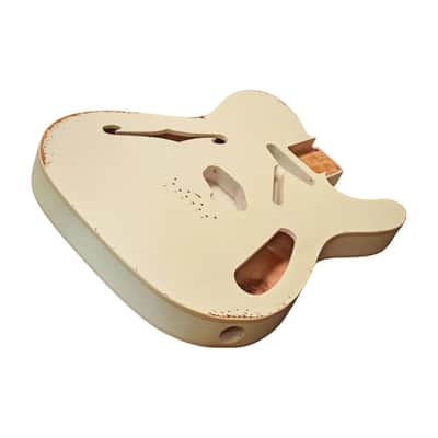 RELIC Vintage White Nitro Telecaster Thinline body image 2