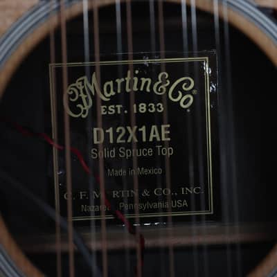 Martin D12X1 AE 12-String - Natural - 2nd Hand image 17