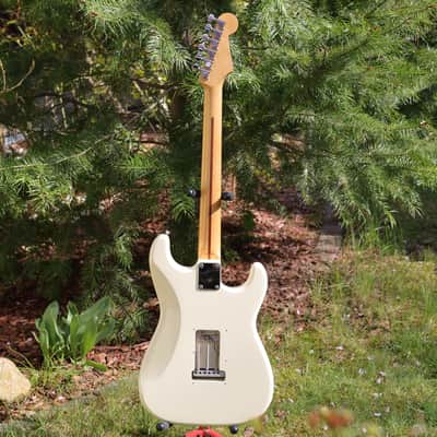 Fender Stratocaster White 1993 Left Handed Kurt Cobain Strat Japan Nirvana Guitar + Hotrail image 24