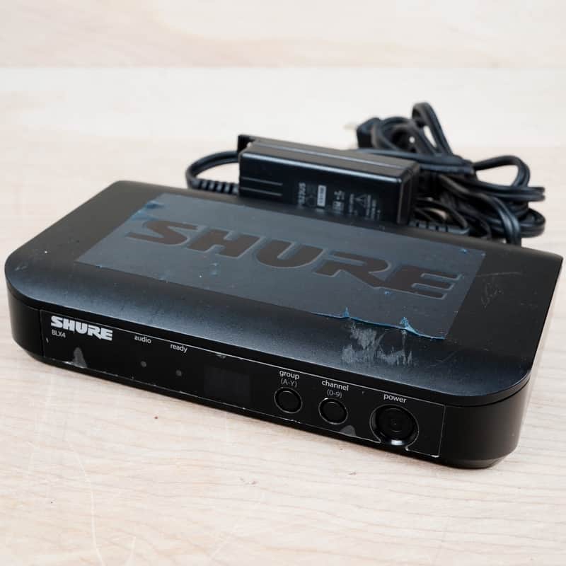 Shure BLX4R-H8 Single Channel Wireless Receiver - Band H8 (518-542 MHz) w/ Power Supply image 1