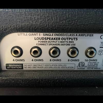 Blackheart BH-5H Little Giant 5-Watt Guitar Amp Head 2000s - Black image 5