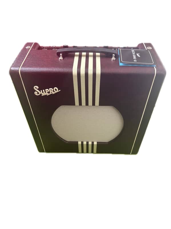 Supro Delta King 12 Limited Edition Tube Combo – Burgundy & Cream image 1