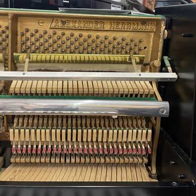 A. HERMANN PIANOFORTE VERTICALE NERO image 7