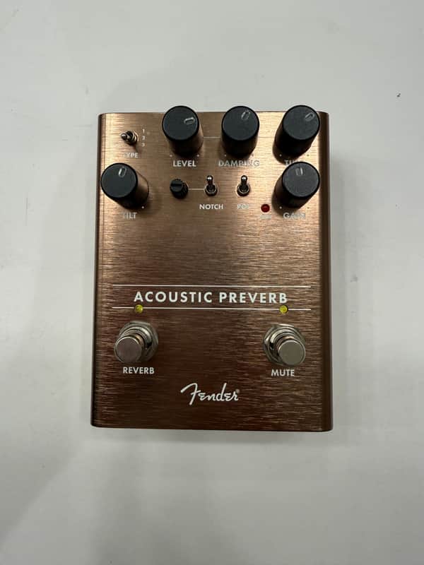 Fender Acoustic Preverb Preamp Reverb Guitar Effect Pedal image 1