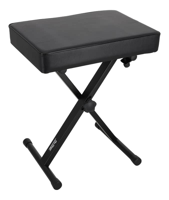On-Stage KT7800 Three-Position Adjustable X-Style Keyboard Bench w/Thick Cushion image 1