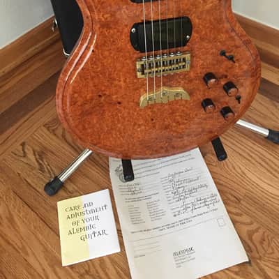 Alembic CUSTOM Skylark 6 string Electric Guitar Pele 2006 Burl Amboyna WILL TRADE FOR ALEMBIC BASS image 10