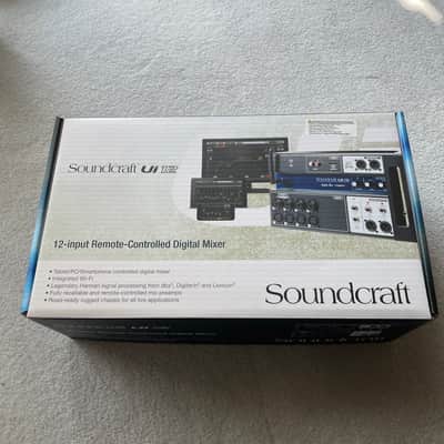 Soundcraft Ui12 12-Channel Remote Controlled Digital Mixer 2010s - Black/Blue image 1