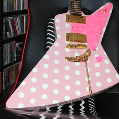 Xeno Guitars "Sweet Little Sixteen" Explorer-Shape, Pink Polka Dot image 24