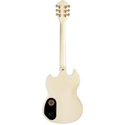 Guild Polara Kim Thayil Signature Electric Guitar Vintage White image 4