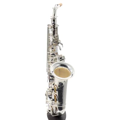 C.G. Conn Model CAS411S Alto Saxophone in Silver Plate SN AJ00324042 EXCELLENT image 6